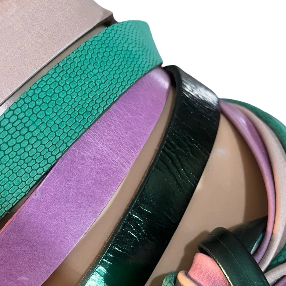 NWT $69–79 ADA Skinny Wrap Belts | Argentine Leather | Choose Color